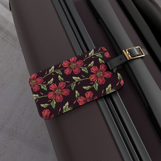 Beautiful Floral Pattern Luggage Tag