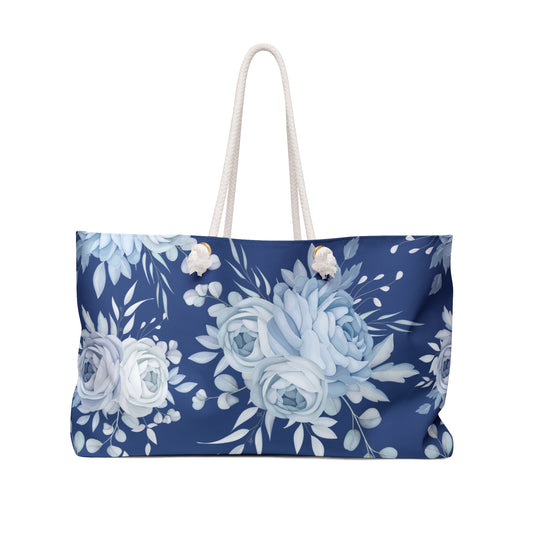 Navy Floral Weekender Bag