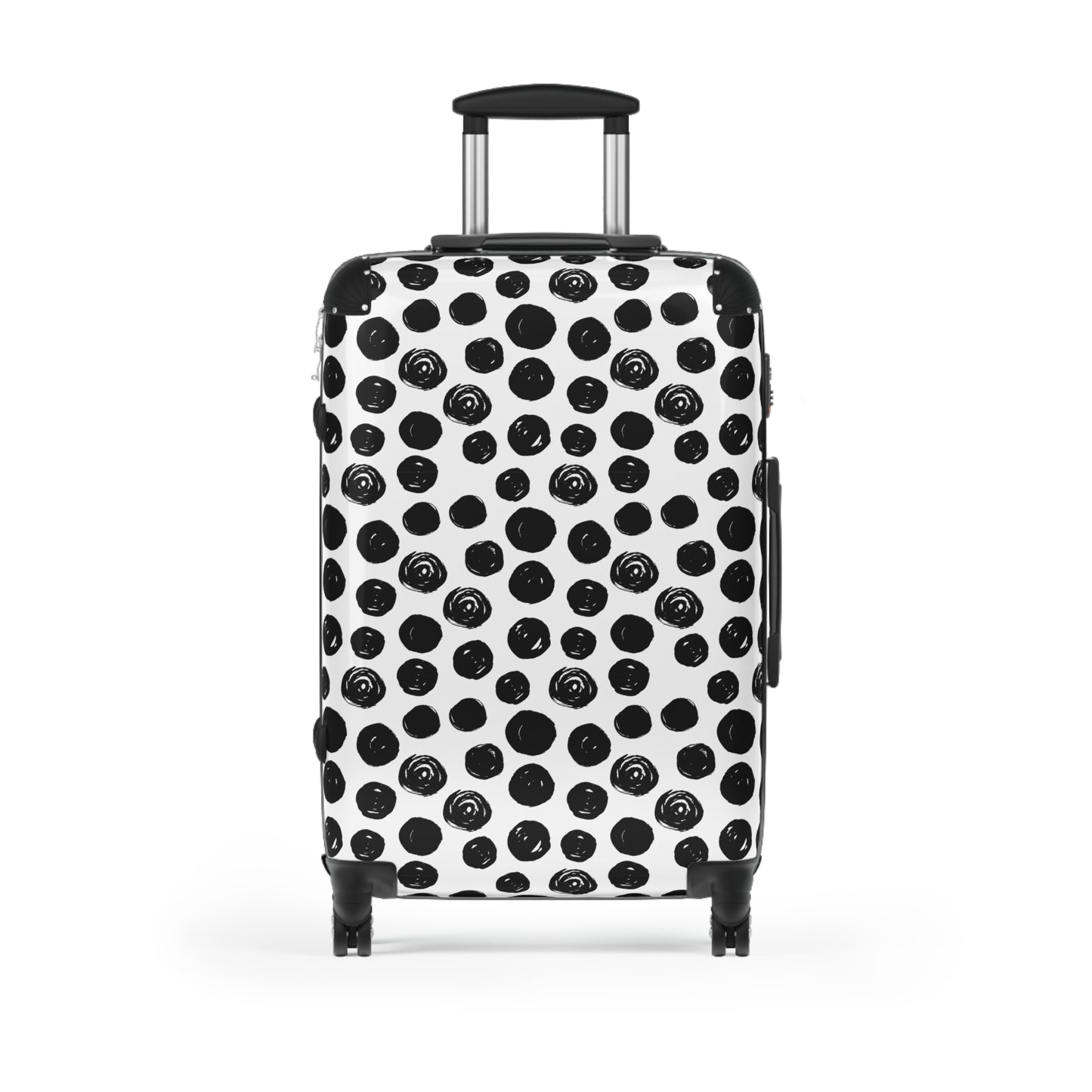 Circles Suitcase Carry-On Travel Luggage - 360° Swivel Wheels, Built-In Lock