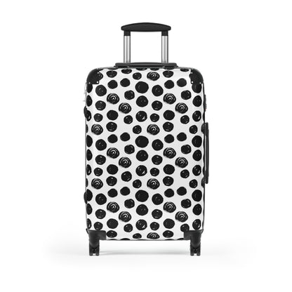 Circles Suitcase Carry-On Travel Luggage - 360° Swivel Wheels, Built-In Lock