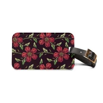 Beautiful Floral Pattern Luggage Tag