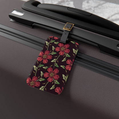 Beautiful Floral Pattern Luggage Tag