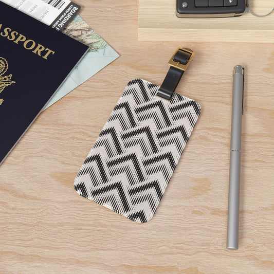 Modern Triangle Pattern Luggage Tag