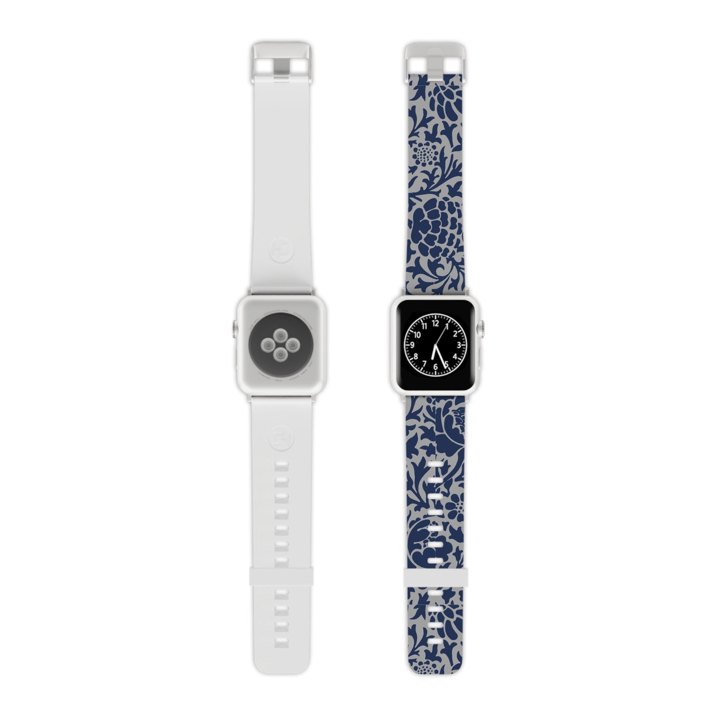 Vintage Navy Floral Pattern Watch Band for Apple Watch