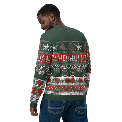 Ho Ho Holiday Knitted Crew Neck Sweater - Unisex