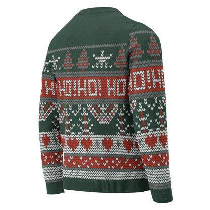 Ho Ho Holiday Knitted Crew Neck Sweater - Unisex